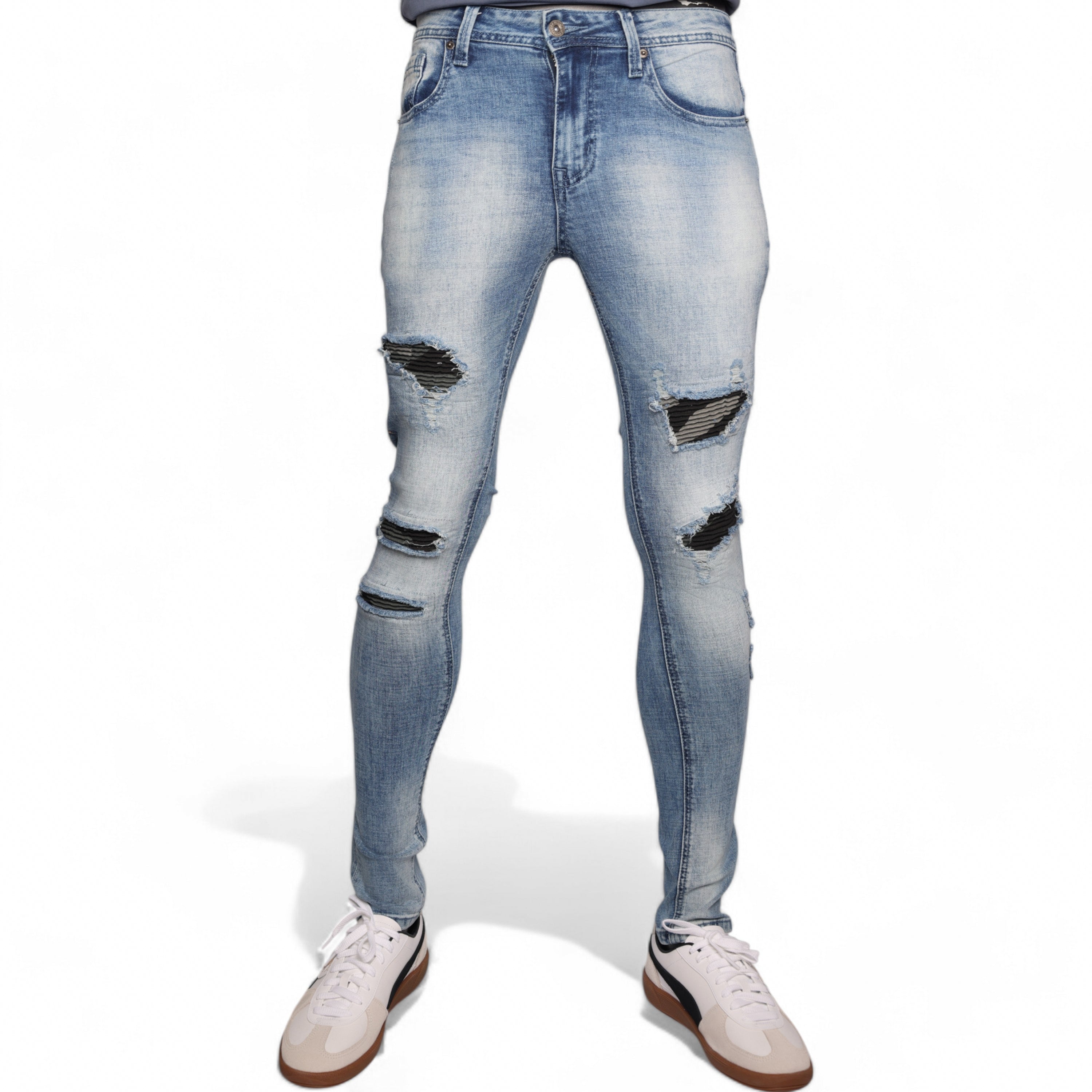 Cutty Jeans Ripped Denim Blue